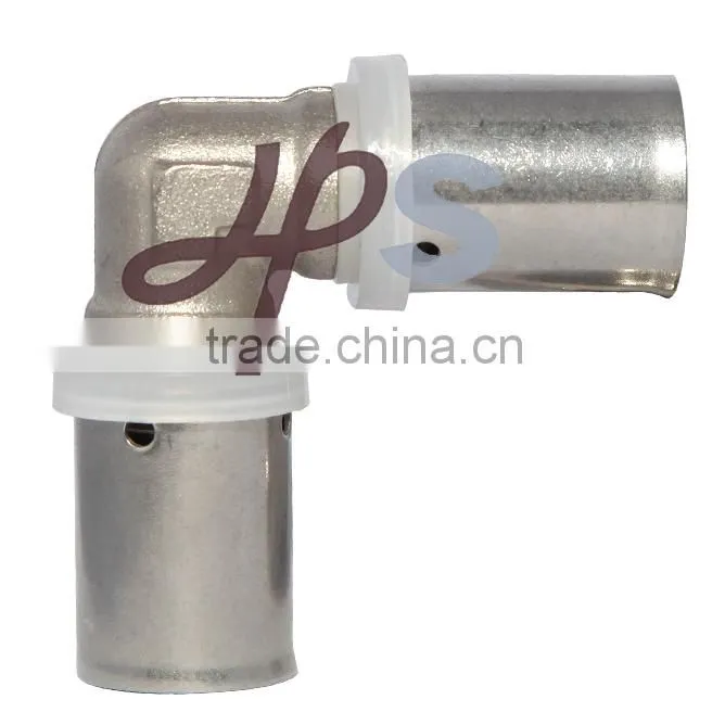 Brass Push-in Fitting with Nickel Surface