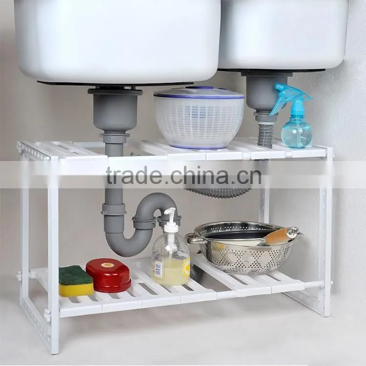 S/S+ABS 47(83)*30.5*40 Kitchen tools multifunctional storage rack/grocery rack/kitchen utensil drying rack