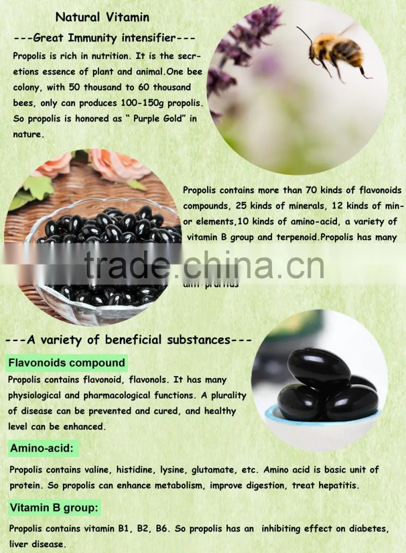 Health care supplement propolis health food