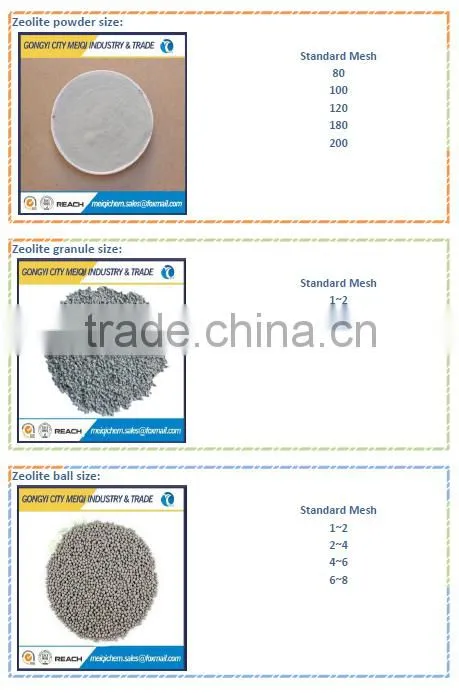Supply high exchange capability of calcium zeolite 4A powder for detergent use