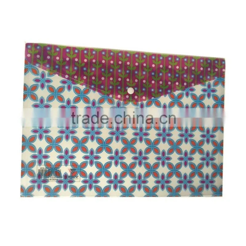 2016 China Supplier Factory Price A4 Szie PP Document Bag