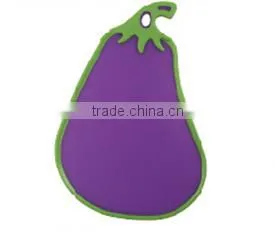Beautiful shaped plastic cutting board bread board with hanging hole