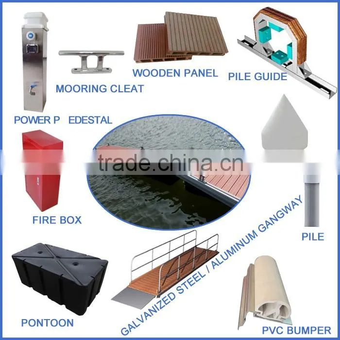 Marina plastic Dock Pile Cap