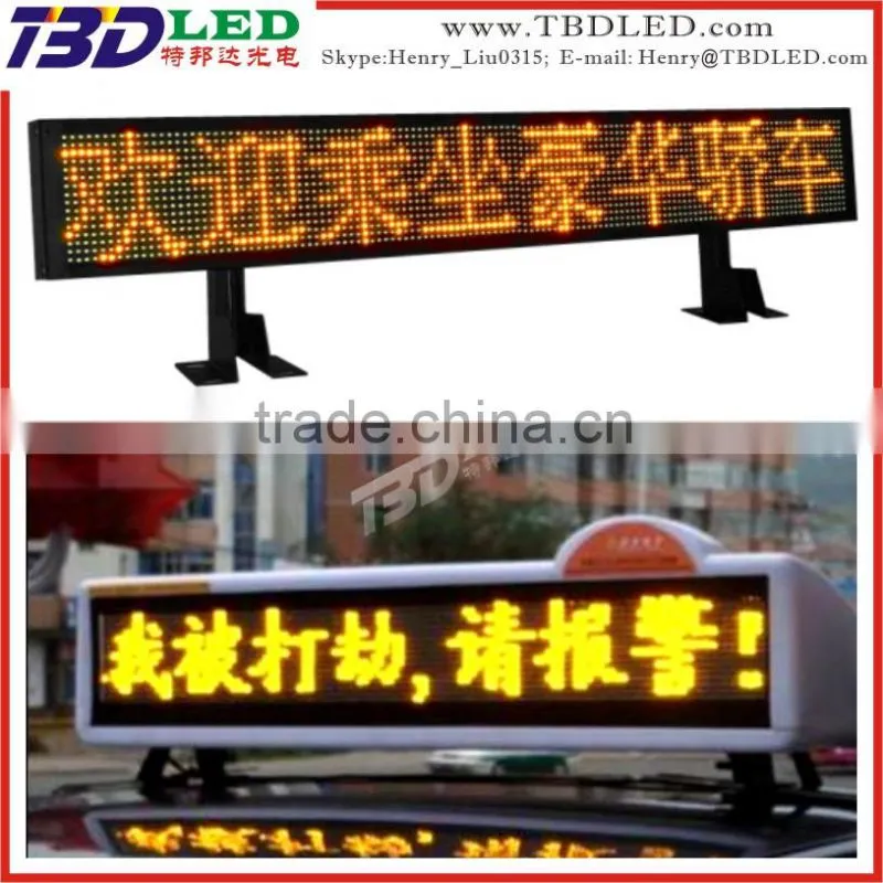 High resolution P6 outdoor led taxi top display screen mini led car top display