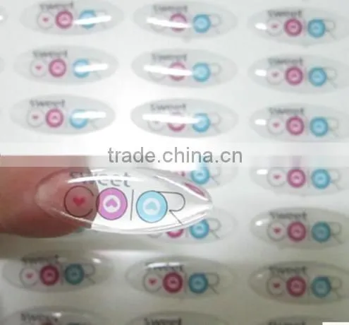 Adhesive dome label dome stickers perfume label sticker 3d epoxy sticker