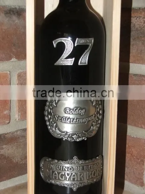 Custom adhesive wine label ,wine bottle label size