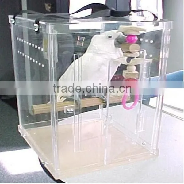 Clear acrylic bird house & feeder
