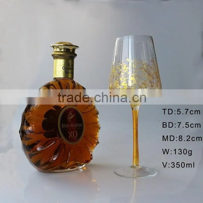 Electroplating Scrap Gold Wine Glass Bottle