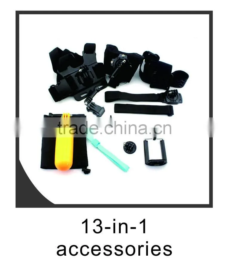 2016 New Wholesale Dog Selfie Mount Kit Pet Dog Harness Chest Band Strap kit for Go Pro camera Hero 3 4 3+ 2 1