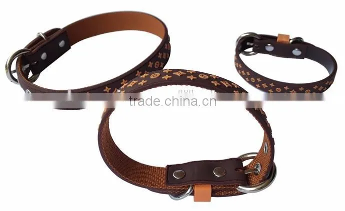 New HOT Selling PVC leather Dog Collar And Leash Dog Neck Collar