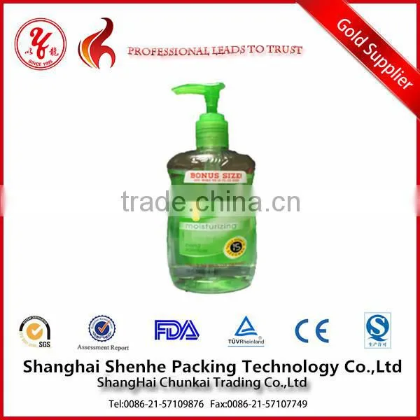 500ml green shampoo plastic bottle