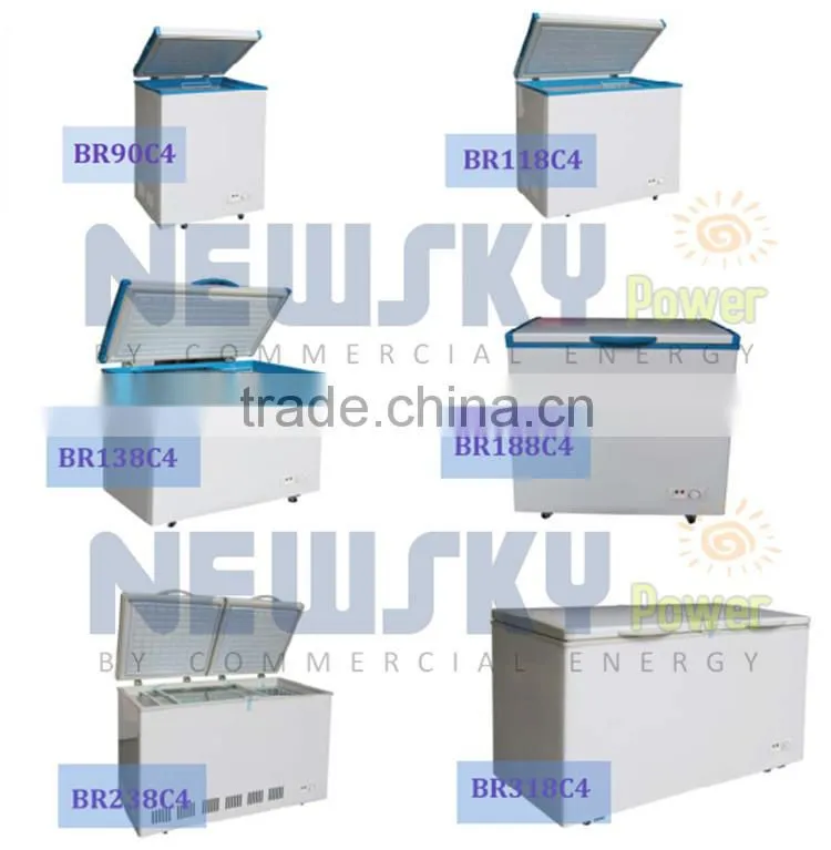 DC12V 24V solar deep freezer solar powered freezer solar refrigerator fridge freezer