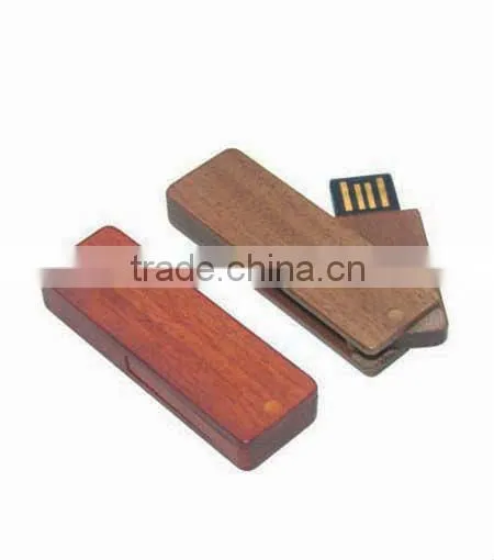 Full Capacity Cheap Price Swivel Wooden USB Flash Drive