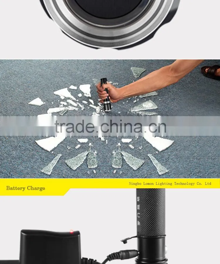 5w Wholesale Strong Light Telescopic Zoom Long Range Attack Torch