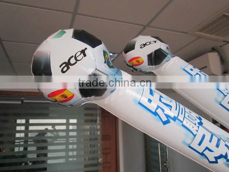 Special shape Football design Inflatable cheer sticks/Bangbang OEM