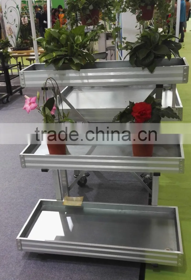 Aluminium show platform, flower display shelf