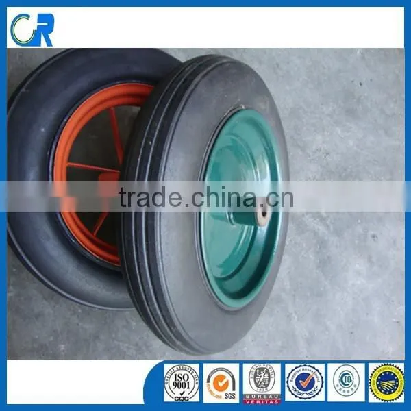 Solid rubber wheel