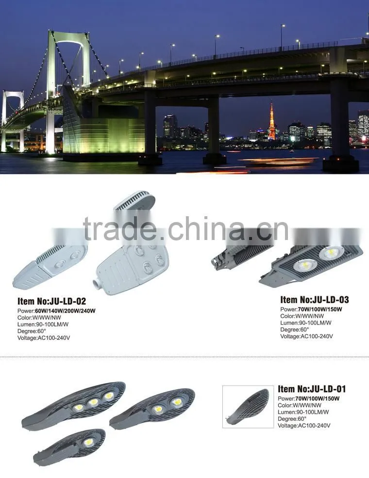 LED street light CE ROHS New model IP65 aluminum led road light