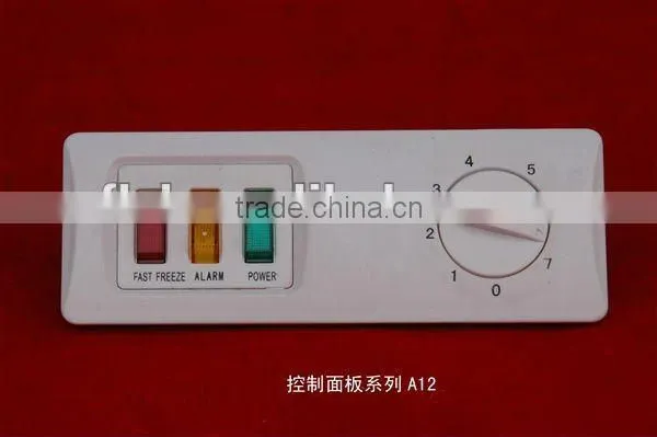 Electronic white thermostat panel