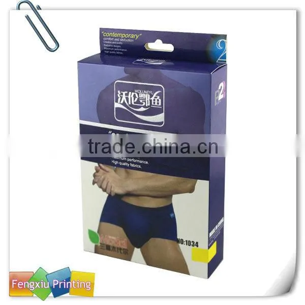 Custom Design Printed Men Underwear Packaging Boxes