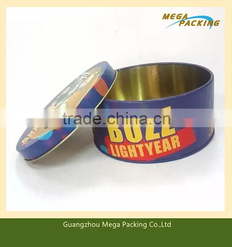 New style metal round tall tin can for wine or tea