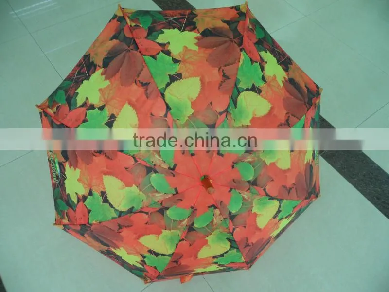 black red polyester layer straight umbrella frber frame