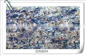 High quality natural abalone mother of pearl shell paper shell sheet shell laminate