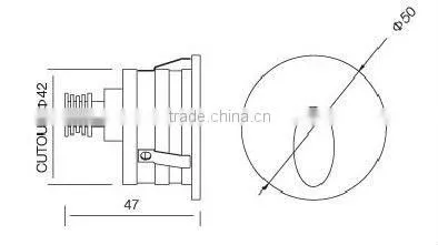Wholesale 1W CREE LED Wall Light High Lumen