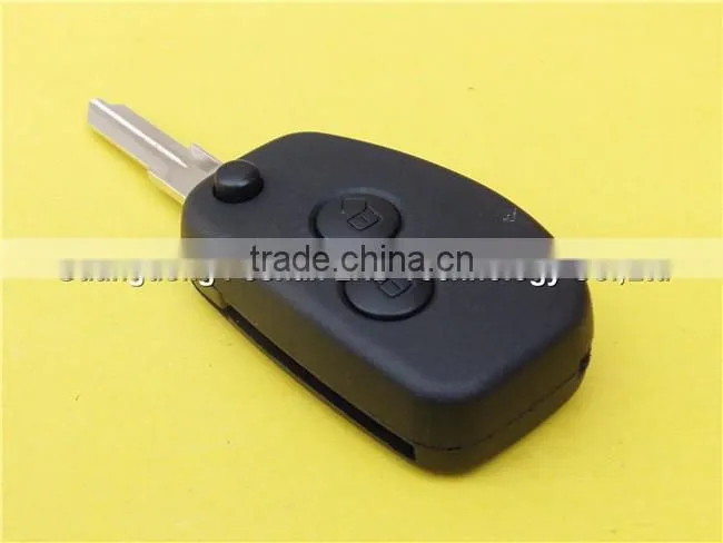 New Style 2 button modified remote folding key blank for Renault flip key shell