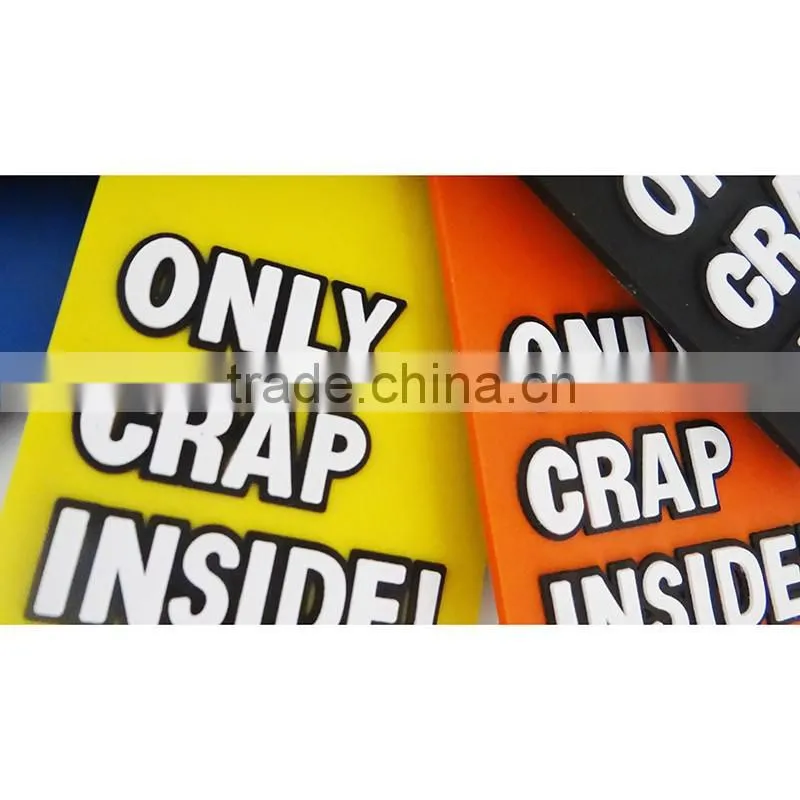Strap Attach Customized soft PVC Luggage Tag
