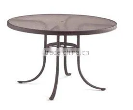 outdoor furniture tempered glass table