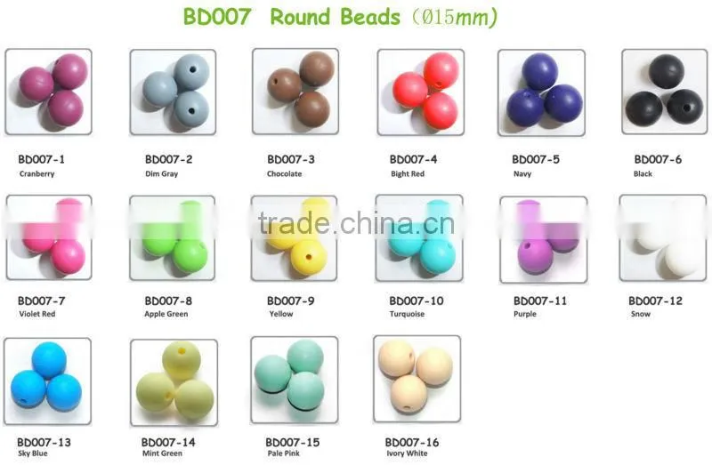 Silicone beads/Wholesale Cheap Round Silicone Loose Beads