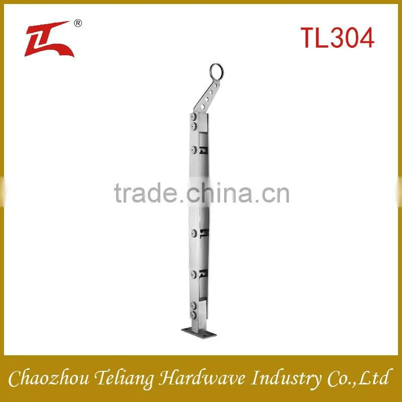 Indoor stainless steel stair handrail, interior stair railings