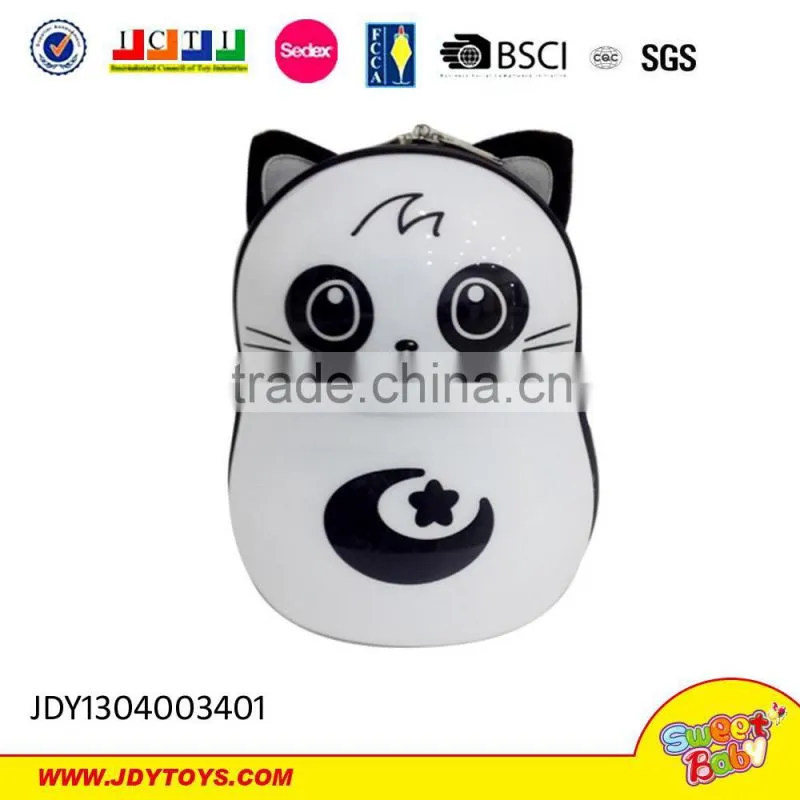 2015 Hot sell 3D school bag with lights for kis travel bag toy for chirldren