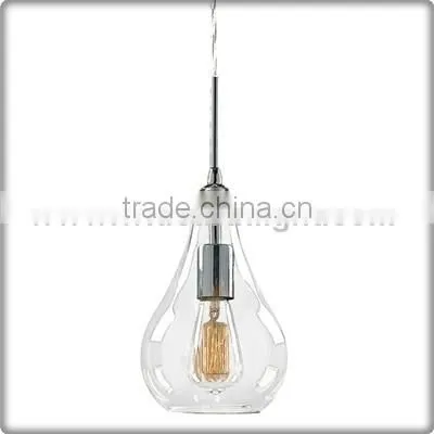 UL CUL Listed Clear Glass Pendant Light With Edison Bulb For Restaurant C60409