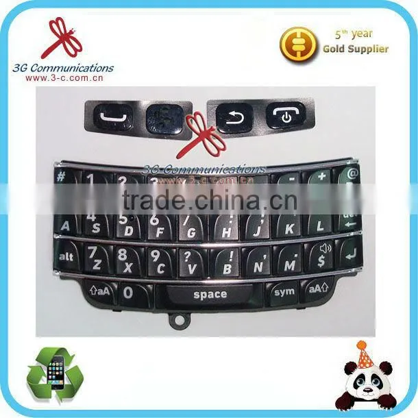 Original black and white mobile phone keypad for blackberry BB 9790 Russian kepad for blackberry 9790 keyboard in low price