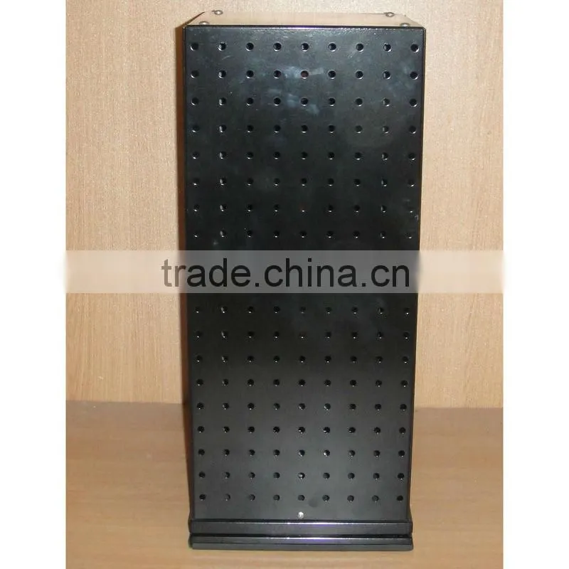 four sides metal counter spinning pegboard stand