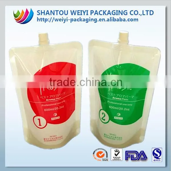 Portable Folding Drink Water Plastic Bag/Water Proof Spout Food Bag/Foldable Drinking Water Spout Pouch