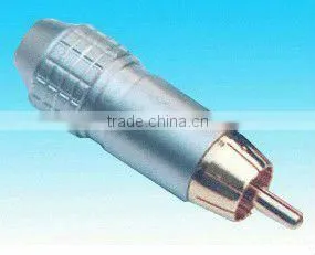 rca chasis brass material gold plating rohs comliant