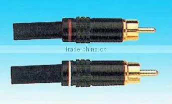 RCA connector brass material nickel plating rohs comliant