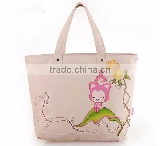 New arrival vintage heavy canvas tote bag beach cotton bag