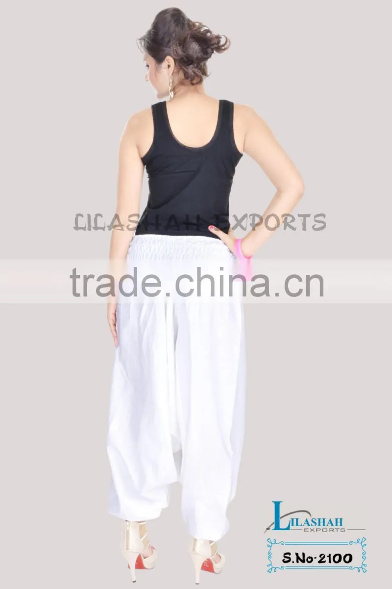2100 Cotton pant Harem Pant Supplier Garments New Fashion Collection Women Clothes Ethnic Garments Sarouel Pantalon
