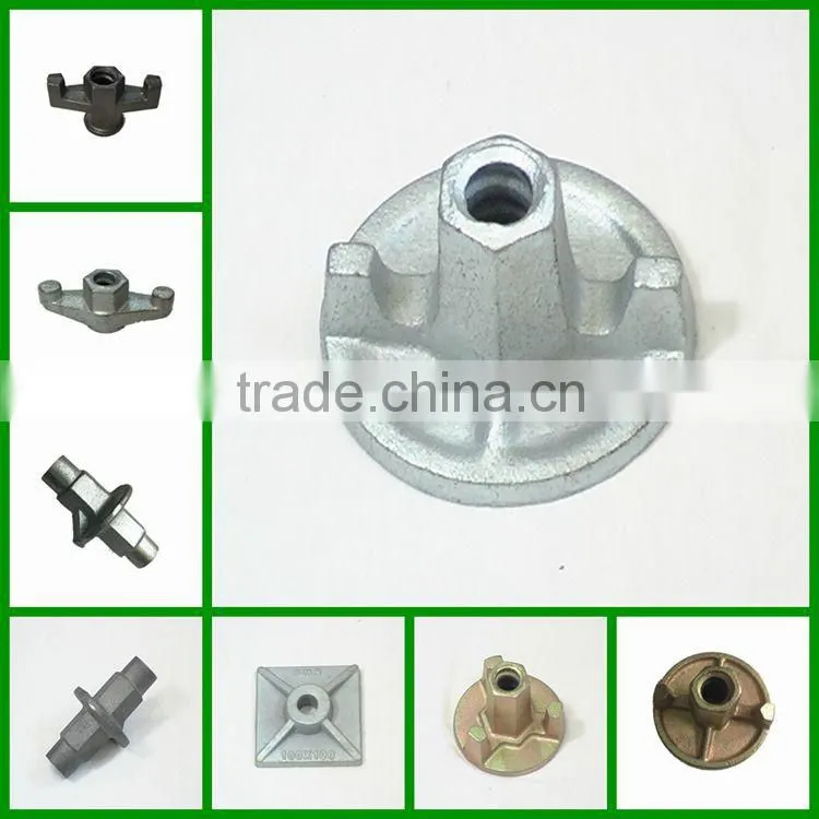 15/17mm glavanized formwork tie rod wing nuts