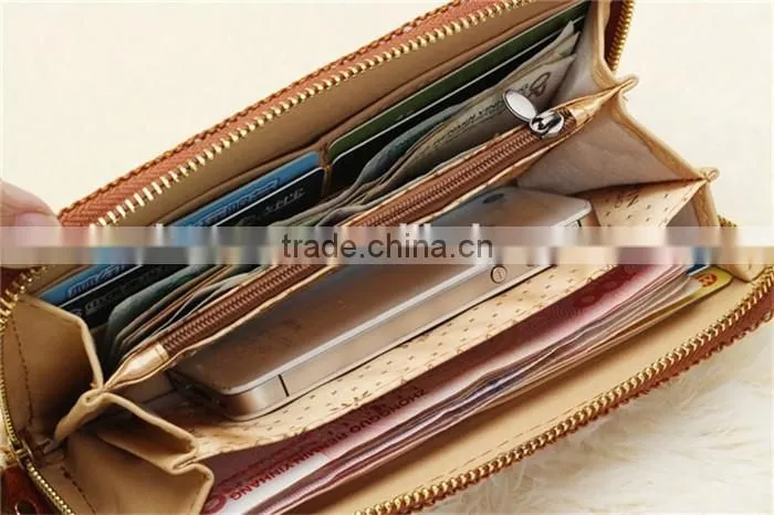 2016 Women Brand Long Wallet Genuine Leather Clutch Coin Hand Purse
