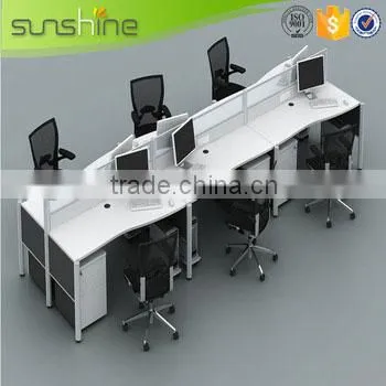 China gold supplier Fast Delivery 2 seater office workstation