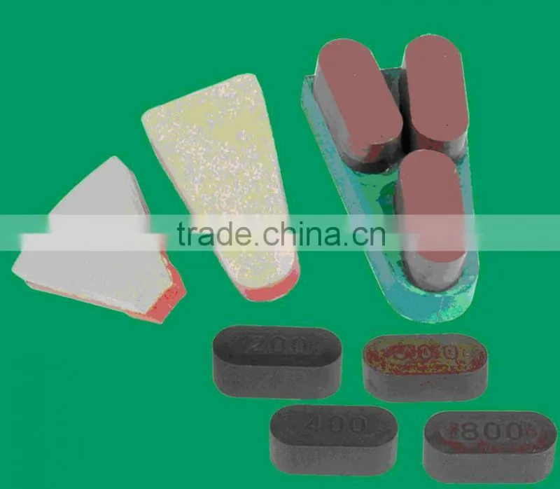 triangle, fan shape polishing bricks
