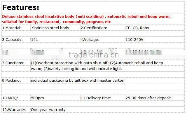 Stainless Steel Manual Fill Water coffee percolators with CE CB