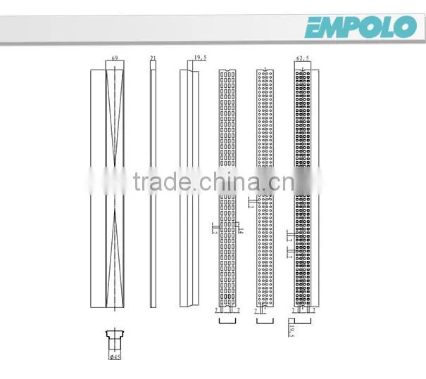 Popular Stainless Steel Floor Drainer Long Floor Drains Insert Tiles Foshan Sanitary 78825