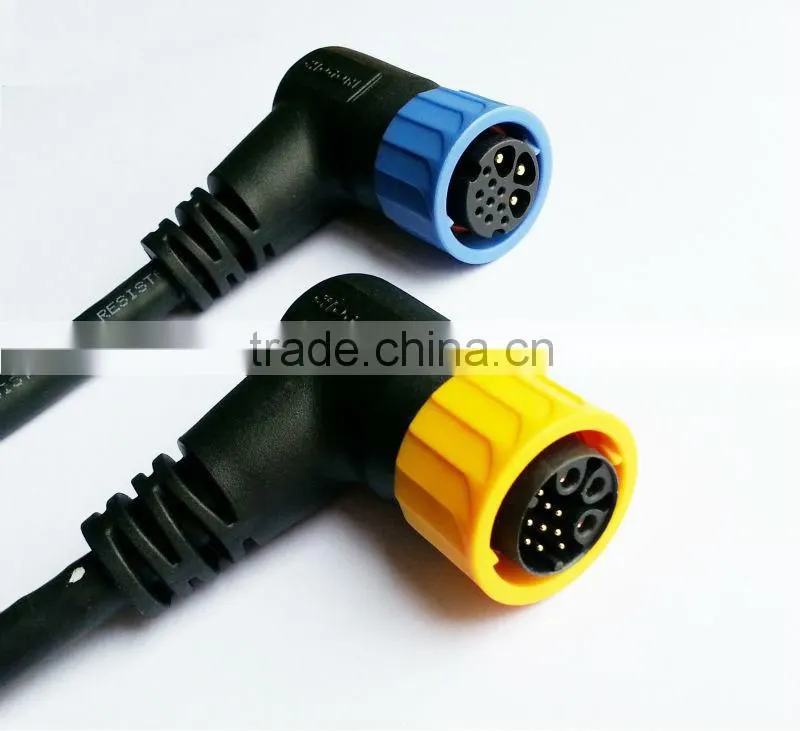 Large 3+9 pin power and signal waterproof connector