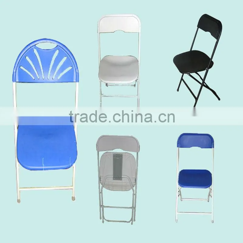 Outdoor Leisure Metal Leg Plastic Folding Chair
